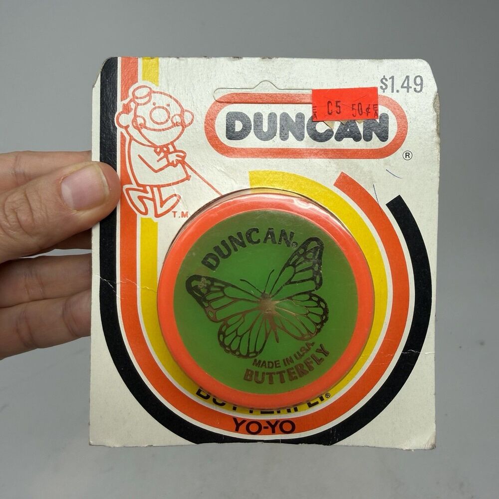 Duncan Butterfly Yo-Yo, Blue Brand New Factory Sealed Green